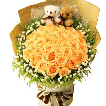 花市鲜花网_鲜花速递_佳期如梦 （香槟玫瑰 爱情 朋友 生日 友情 情人 七夕 圣诞）