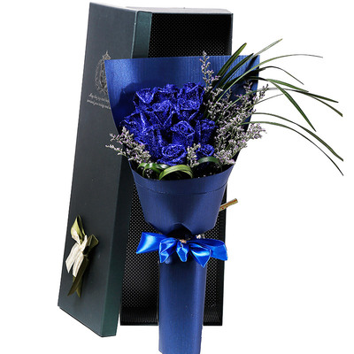 花市鲜花网_鲜花速递_聆听海洋 （蓝色妖姬 爱情 友情 生日 情人 七夕 朋友 圣诞）