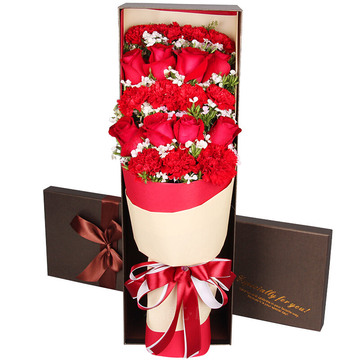 花市鲜花网_鲜花速递_致辛勤的母亲 （红色康乃馨  爱情 友情 生日 情人 七夕 朋友 圣诞）