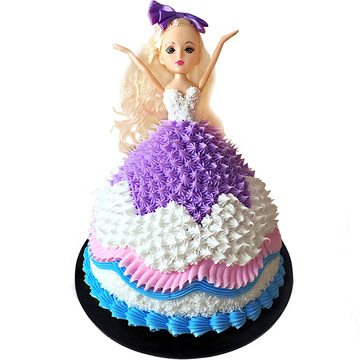 花市鲜花网_鲜花速递_漂亮芭比 8寸