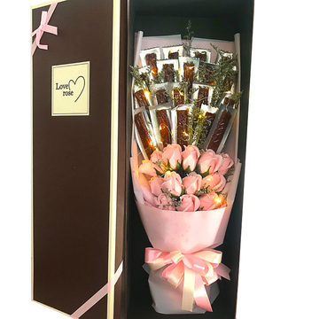 花市鲜花网_鲜花速递_辣条创意花束B款