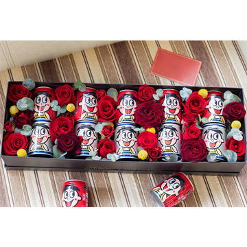 花市鲜花网_鲜花速递_旺仔牛奶礼盒