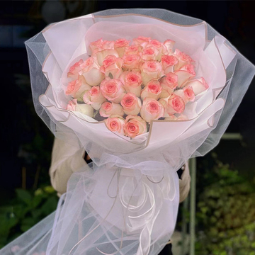 花市鲜花网_鲜花速递_如花绽放-仙女纱款