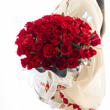 花市鲜花网_鲜花速递_三生三世抱抱桶--红玫瑰款