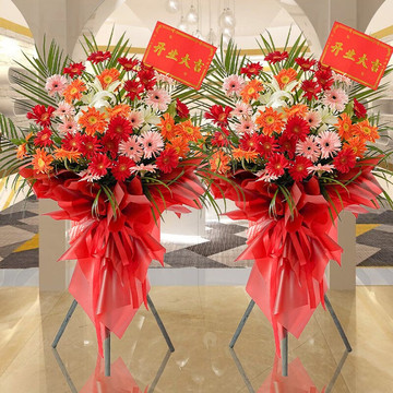 花市鲜花网_鲜花速递_喜气洋洋 单个